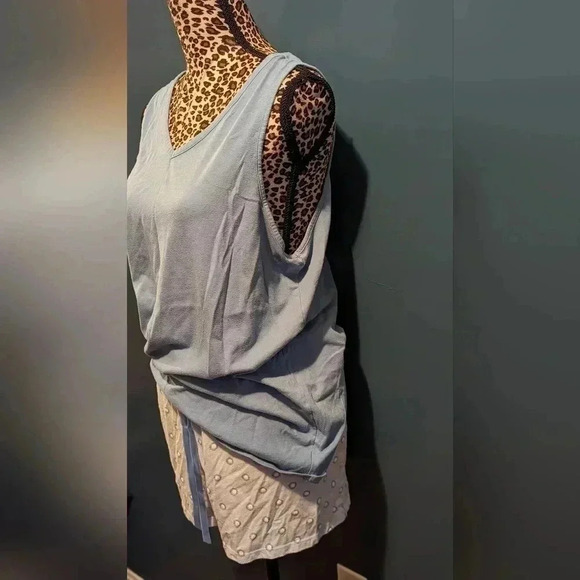 Croft And Barrow Blue Tank Top Women's Pajama Set Size XL (EUC) - Picture 4 of 13